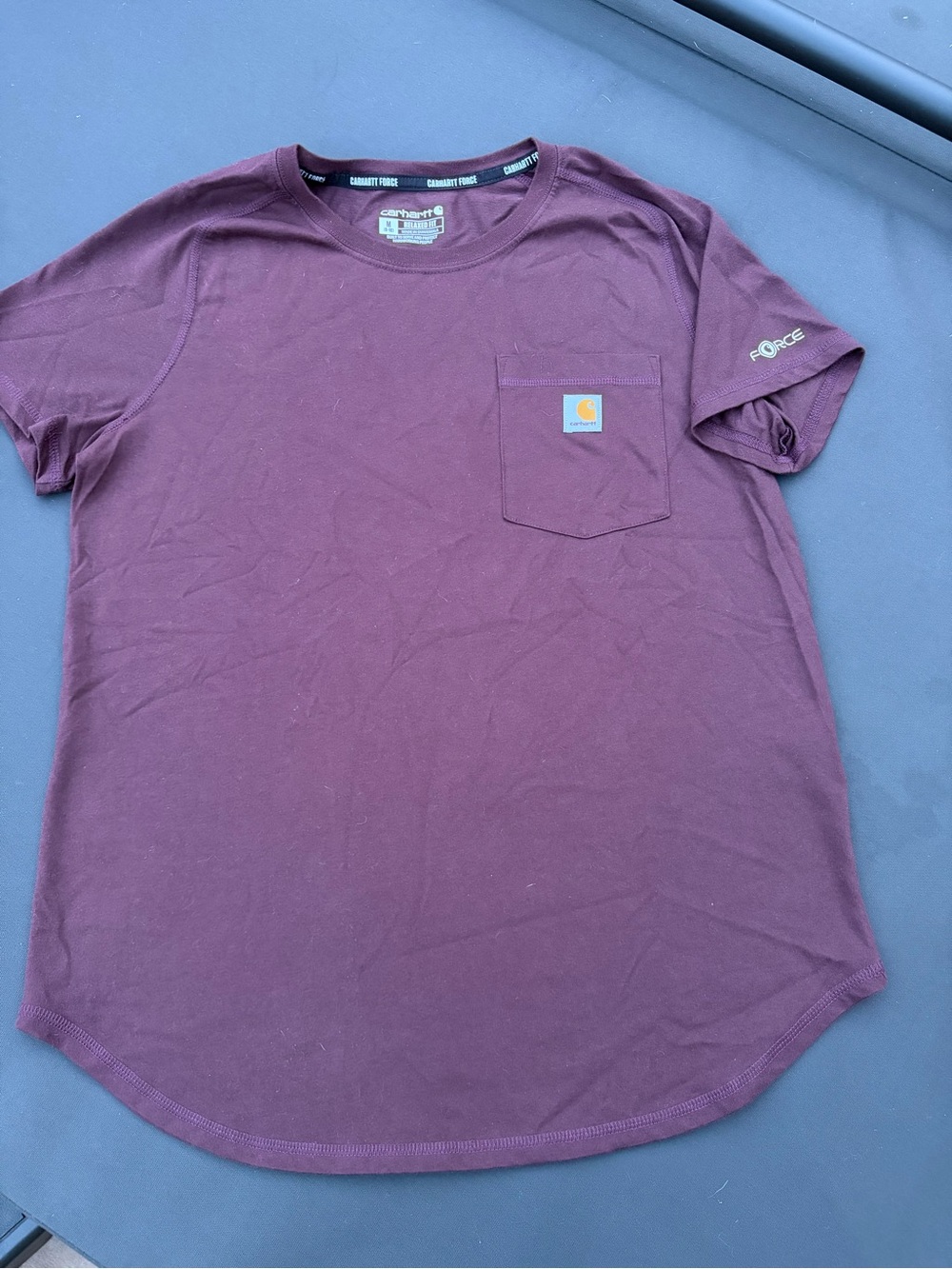 Carhartt woman’s Maroon Work Pocket T-Shirt